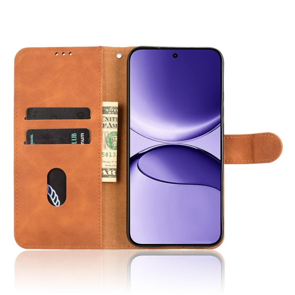Feel knižkové púzdro na Xiaomi Poco F7 5G - hnedé