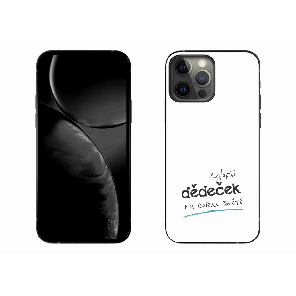 Gélový kryt mmCase na iPhone 13 Pro Max 6.7 - najlepší dedko 3 biele pozadie