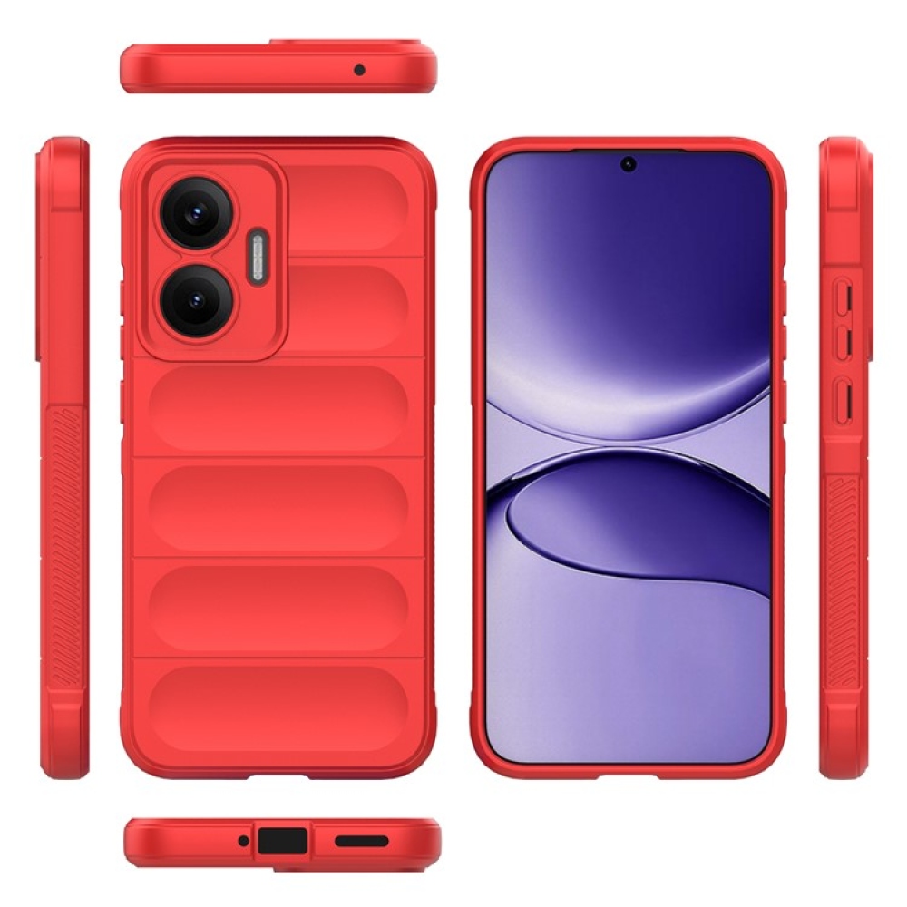 Rugg odolný gélový obal na Xiaomi Poco F7 5G - červený