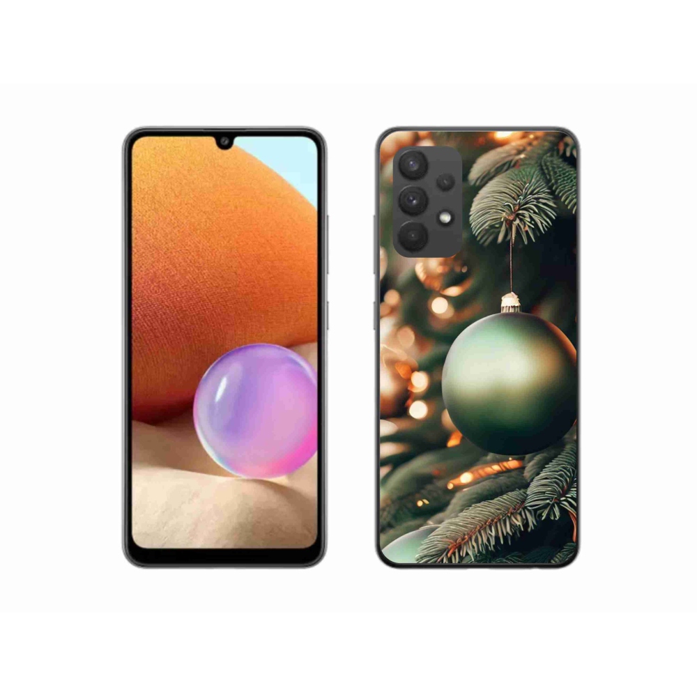 Gélový kryt mmCase na Samsung Galaxy A32 4G - vianočné ozdoby 1