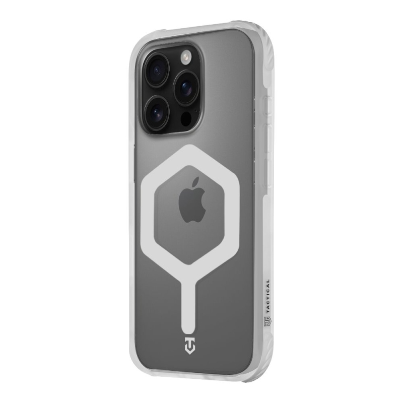Taktický kryt MagForce Hexagon pre Apple iPhone 16 Pro T-White