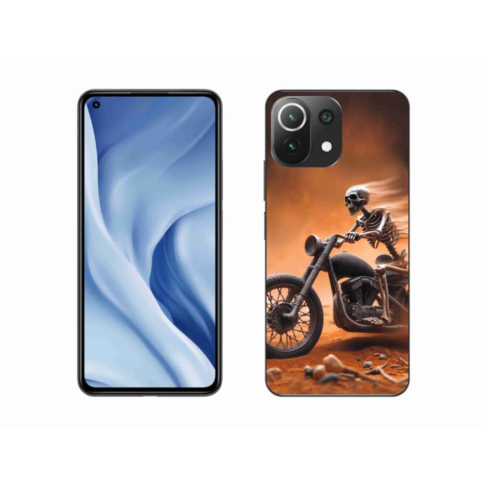 Gélový kryt mmCase na Xiaomi 11 Lite 5G NE - kostra na motorke