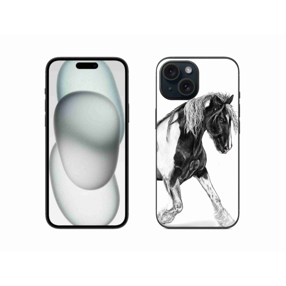 Gélový kryt mmCase na iPhone 15 - kôň