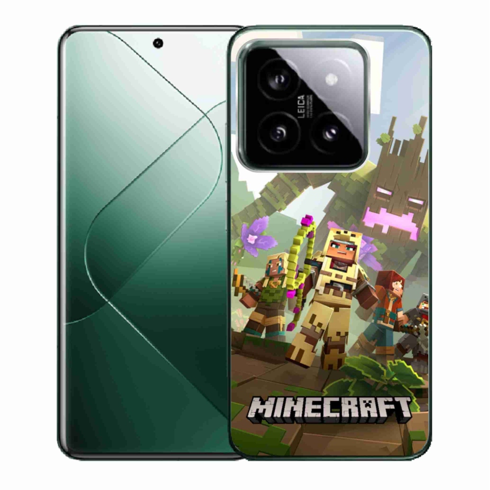 Gélový kryt mmCase na Xiaomi 14 - minecraft 1