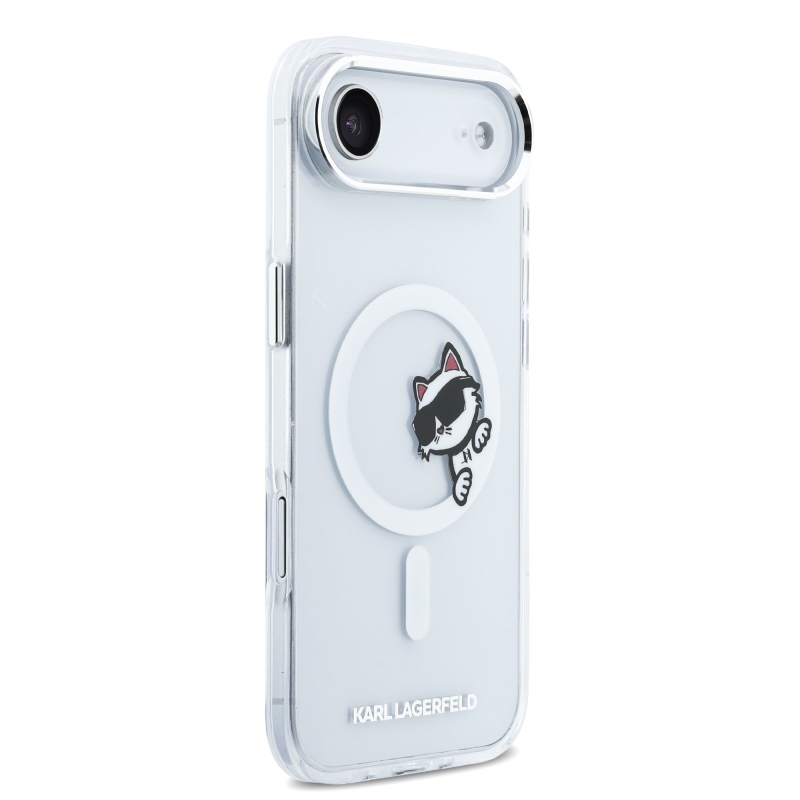 Karl Lagerfeld IML Choupette Peekaboo MagSafe Zadný kryt pre iPhone Air Transparent