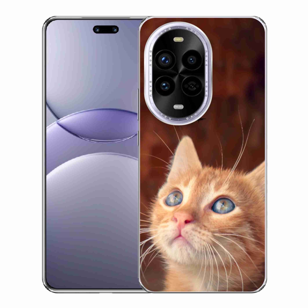 Gélový kryt mmCase na Huawei Nova 13 Pro 5G - motýľ a mačiatko