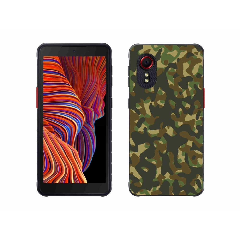 Gélový kryt mmCase na Samsung Galaxy Xcover 5 - maskáčový vzor 1