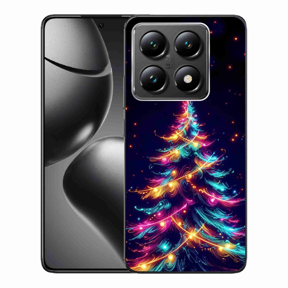 Gélový kryt mmCase na Xiaomi 14T - neónový vianočný stromček