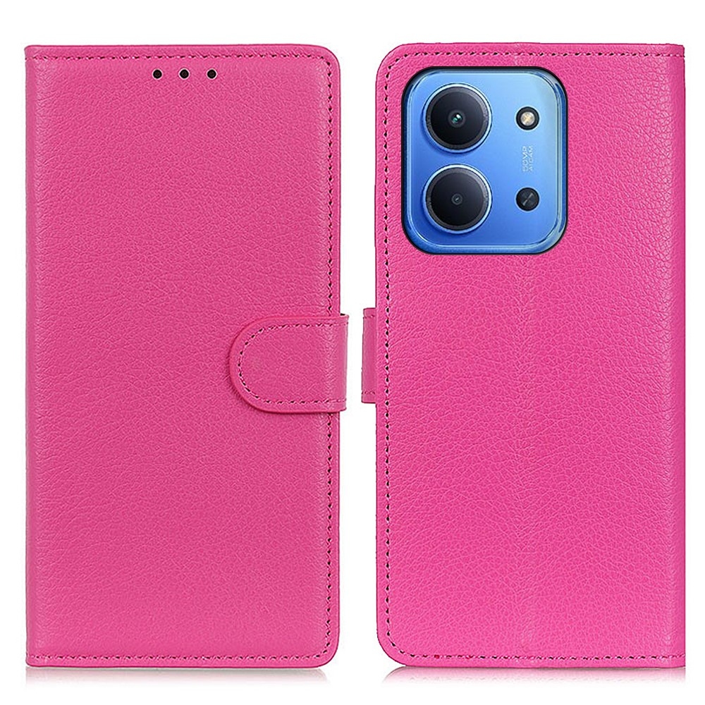 Litchie knižkové púzdro na Xiaomi Redmi 15C 4G/5G (173mm) - rose