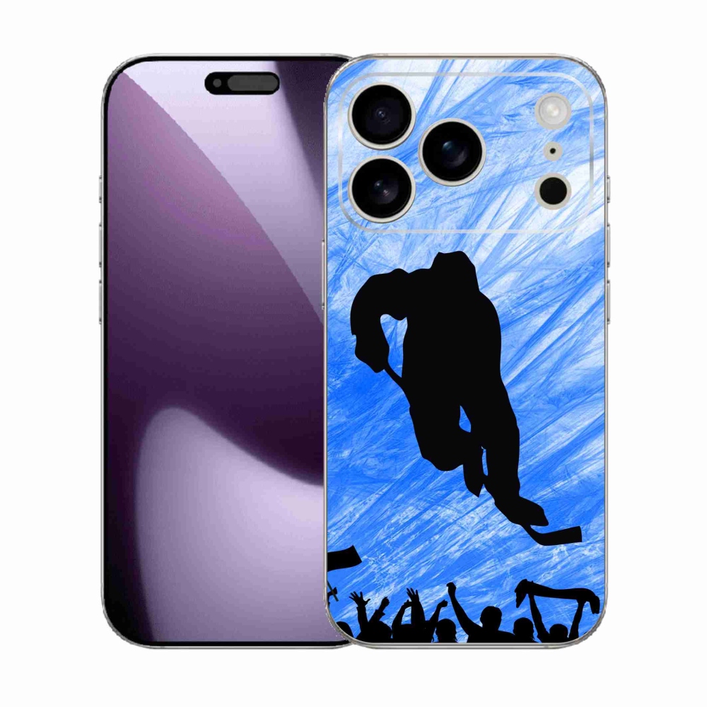 Gélový kryt mmCase na iPhone 17 Pro - hokejový hráč