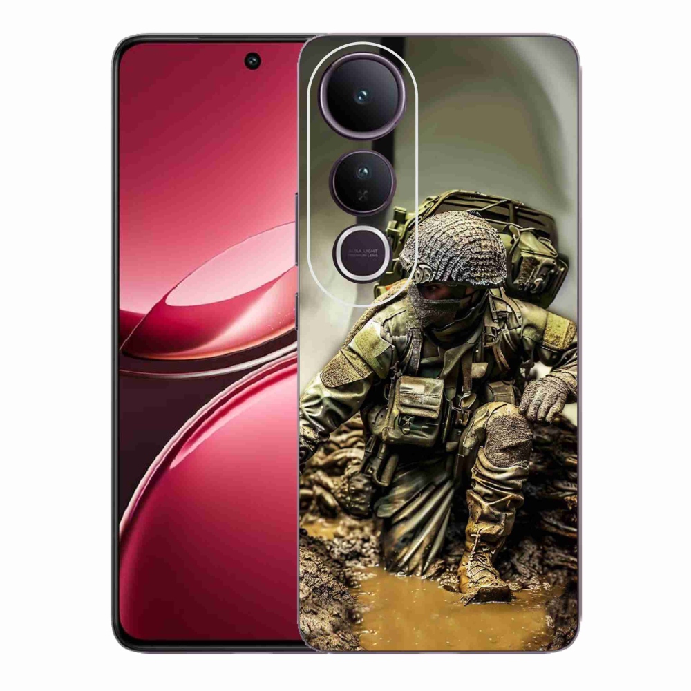 Gélový kryt mmCase na Vivo V50 Lite 4G/5G - vojak