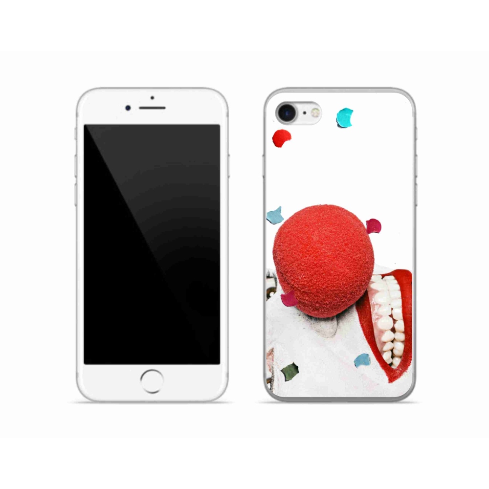 Gélový kryt mmCase na iPhone SE (2020) - klaun