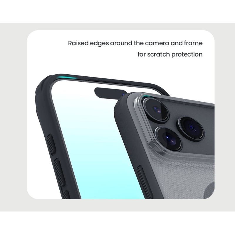 Nillkin Super Frosted PRO Magnetický zadný kryt pre Apple iPhone 17 Pro Max Transparent Black
