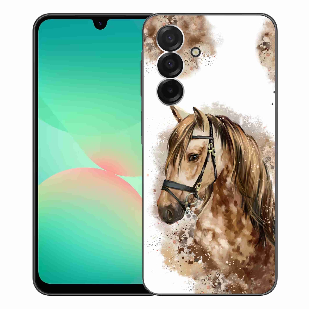Gélový kryt mmCase na Samsung Galaxy A26 5G - hnedý kreslený kôň