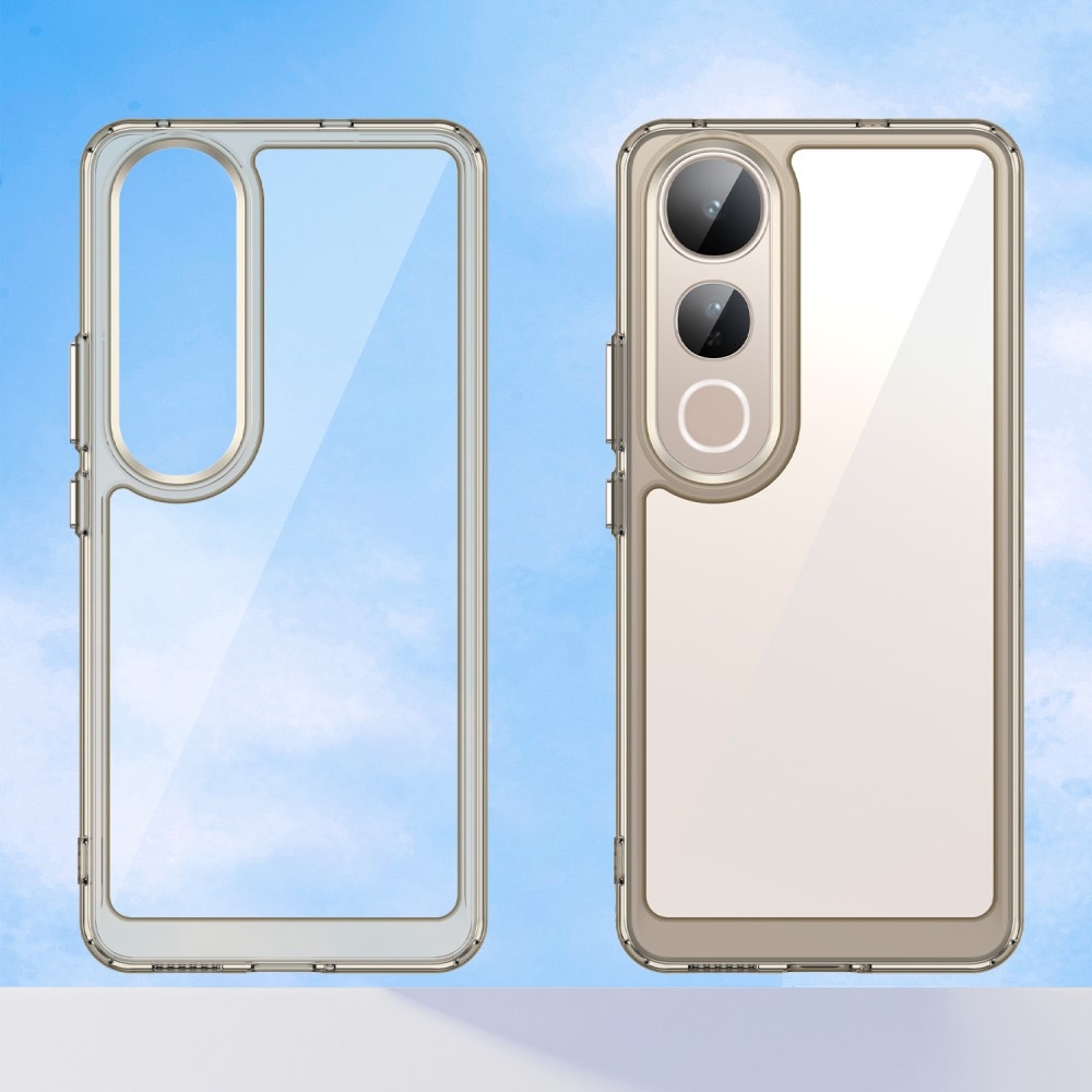 Gélový obal s pevným chrbtom na Vivo V50 Lite 4G/5G - šedý