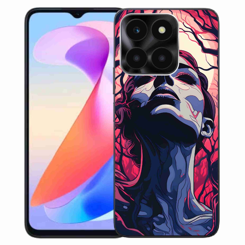 Gélový kryt mmCase na Honor X6a - abstraktná tvár