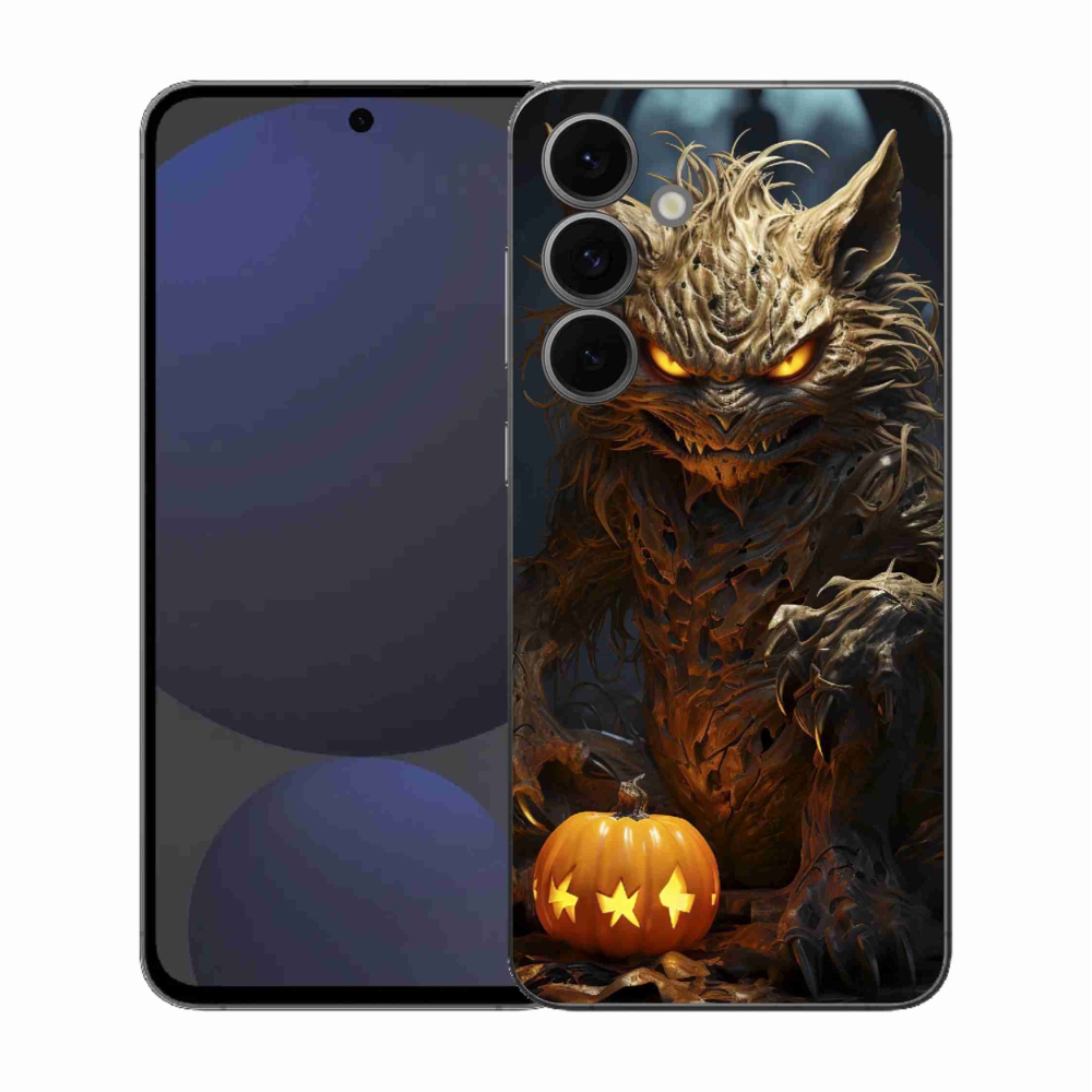 Gélový kryt mmCase na Samsung Galaxy S25 FE - halloweenska príšera