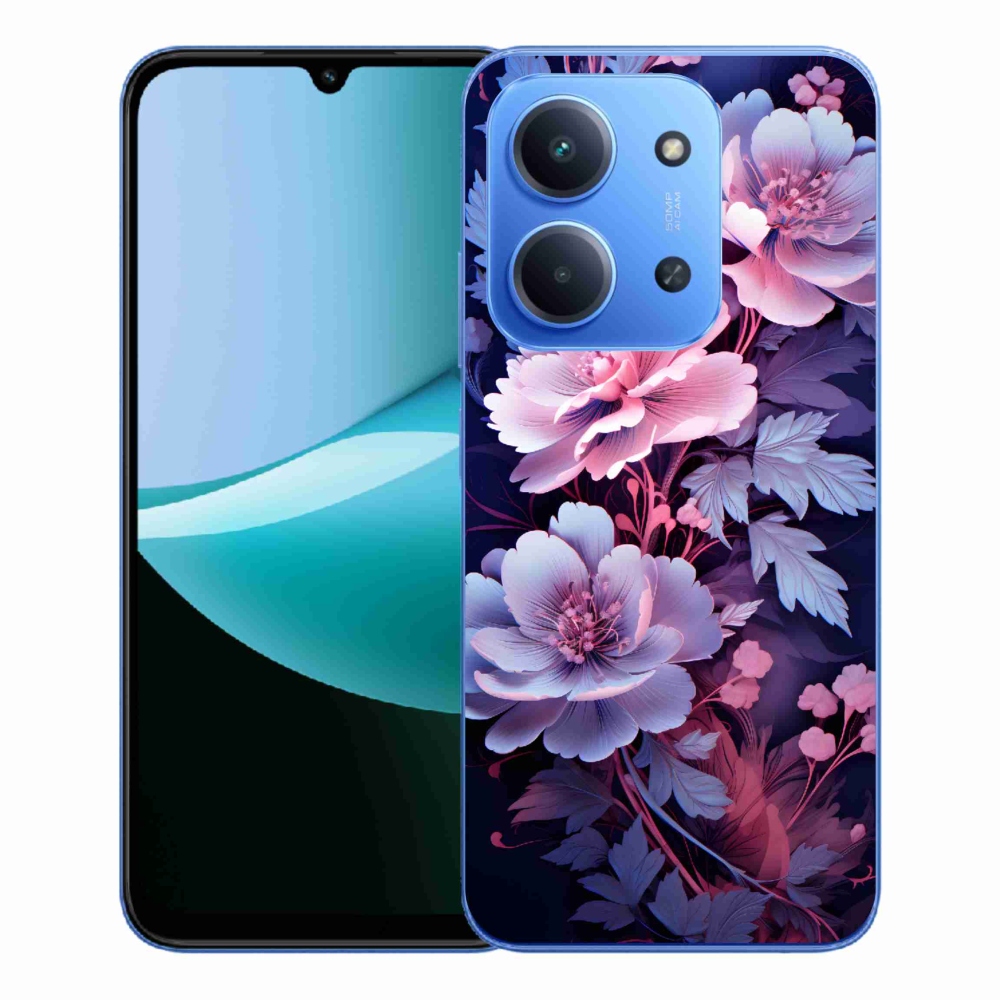 Gélový kryt mmCase na Xiaomi Redmi 15C 4G/5G (173mm) - kvety 11