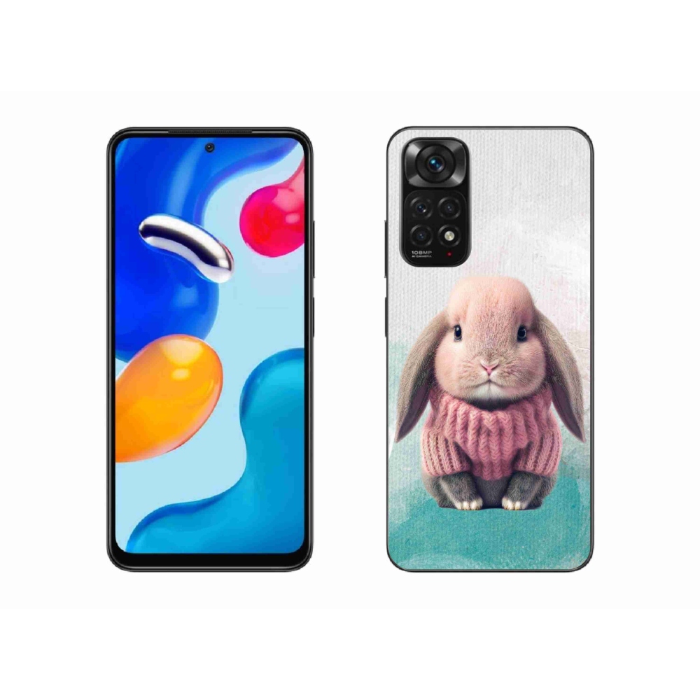 Gélový kryt mmCase na Xiaomi Redmi Note 11S 4G - zajačik vo svetri