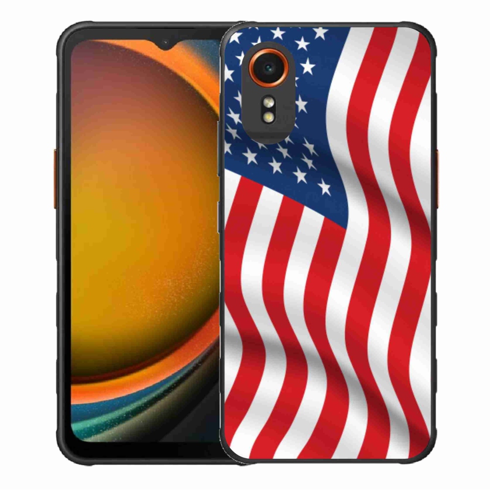 Gélový kryt mmCase na Samsung Galaxy Xcover 7 - USA vlajka