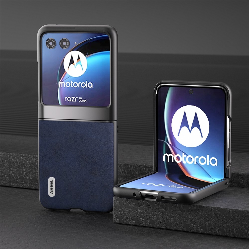 ABEEL plastový obal s pevným chrbtom na Motorola Razr 40 Ultra 5G - modrý