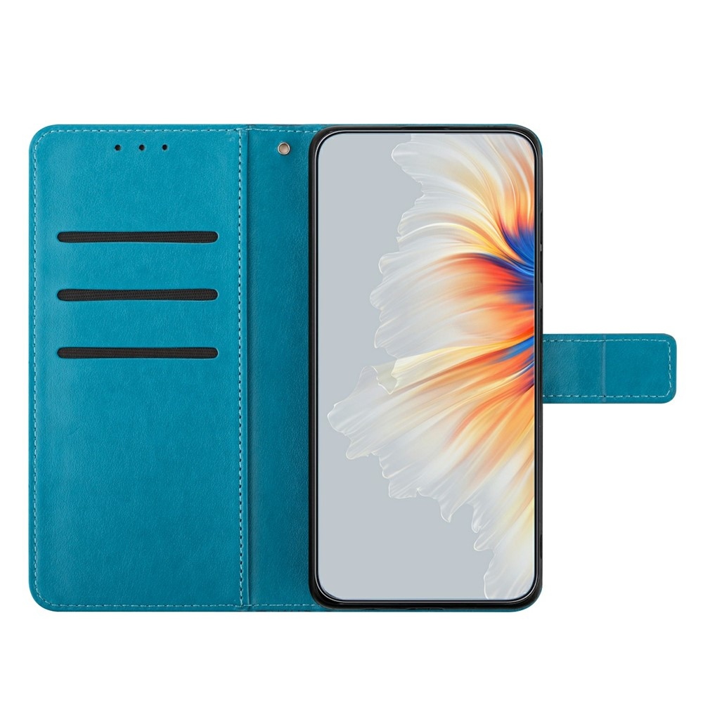 Mandala knižkové púzdro na Xiaomi 15T - modré