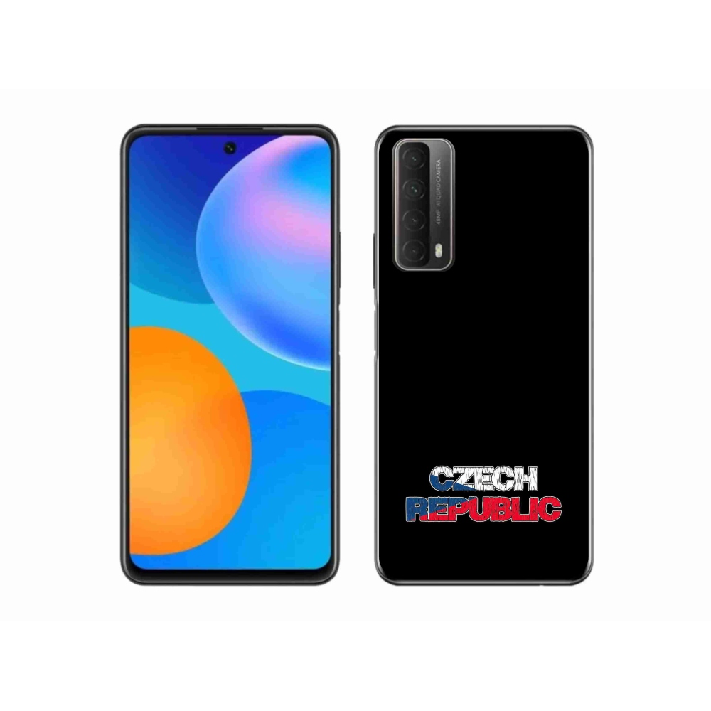 Gélový kryt mmCase na Huawei P Smart (2021) - Czech Republic čierne pozadie