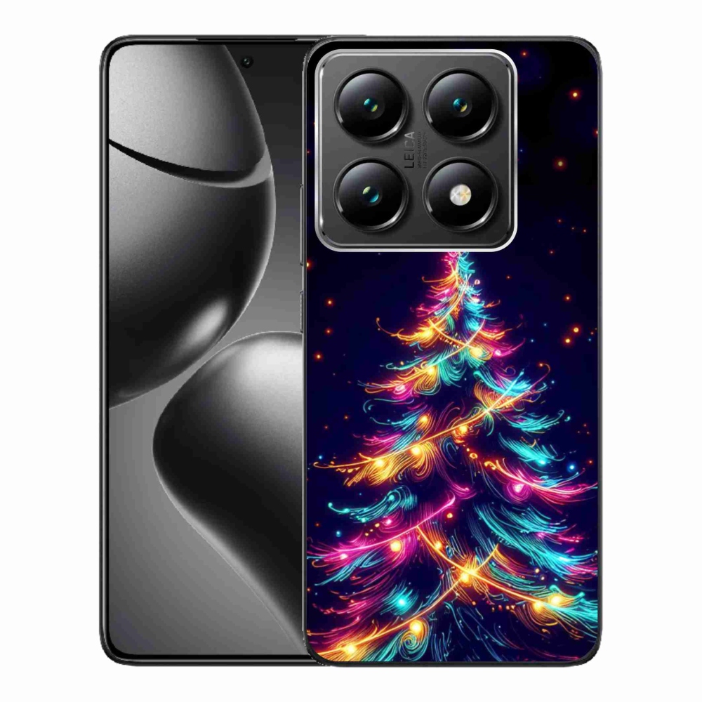 Gélový kryt mmCase na Xiaomi 14T Pro - neónový vianočný stromček