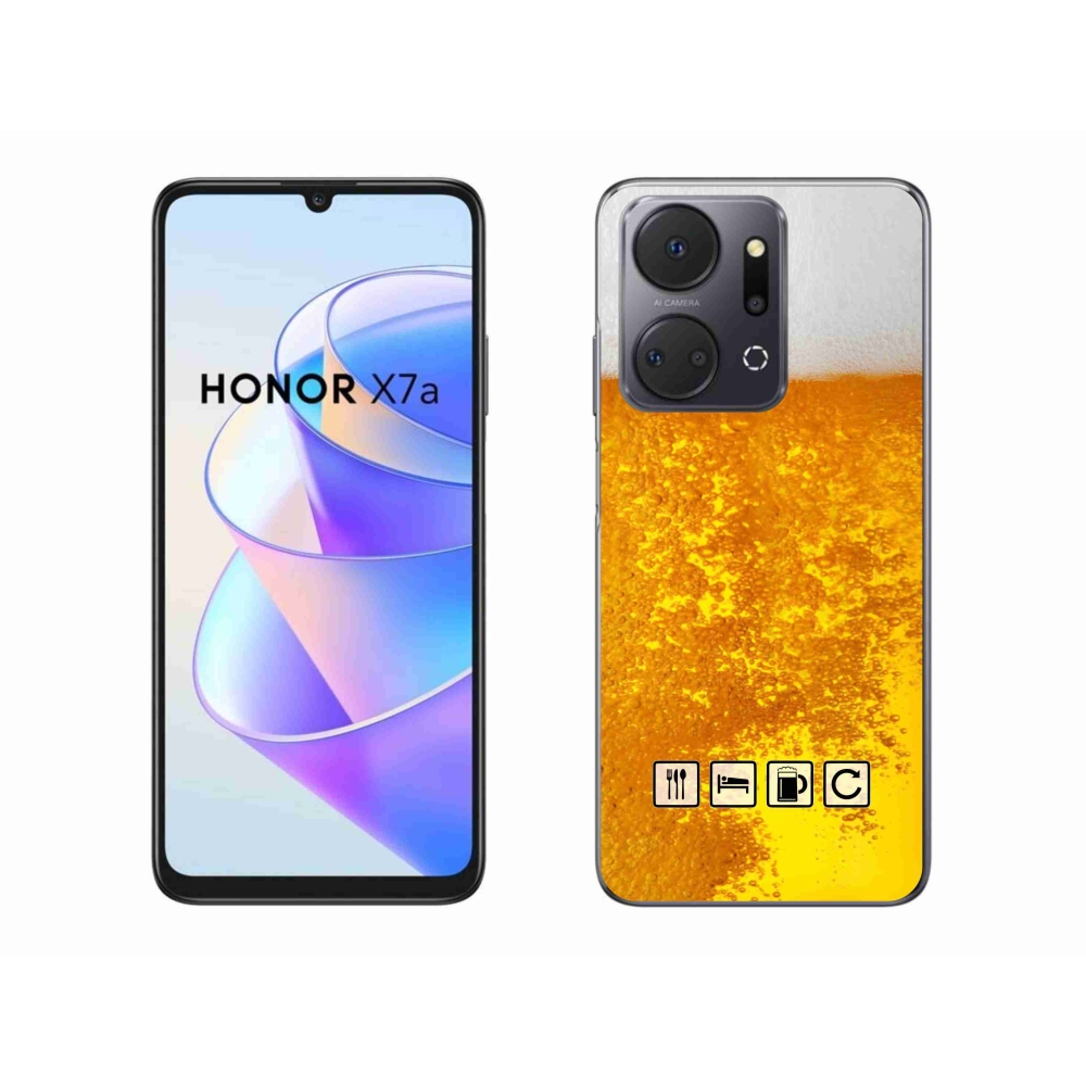 Gélový kryt mmCase na Honor X7a - pivný motív 3