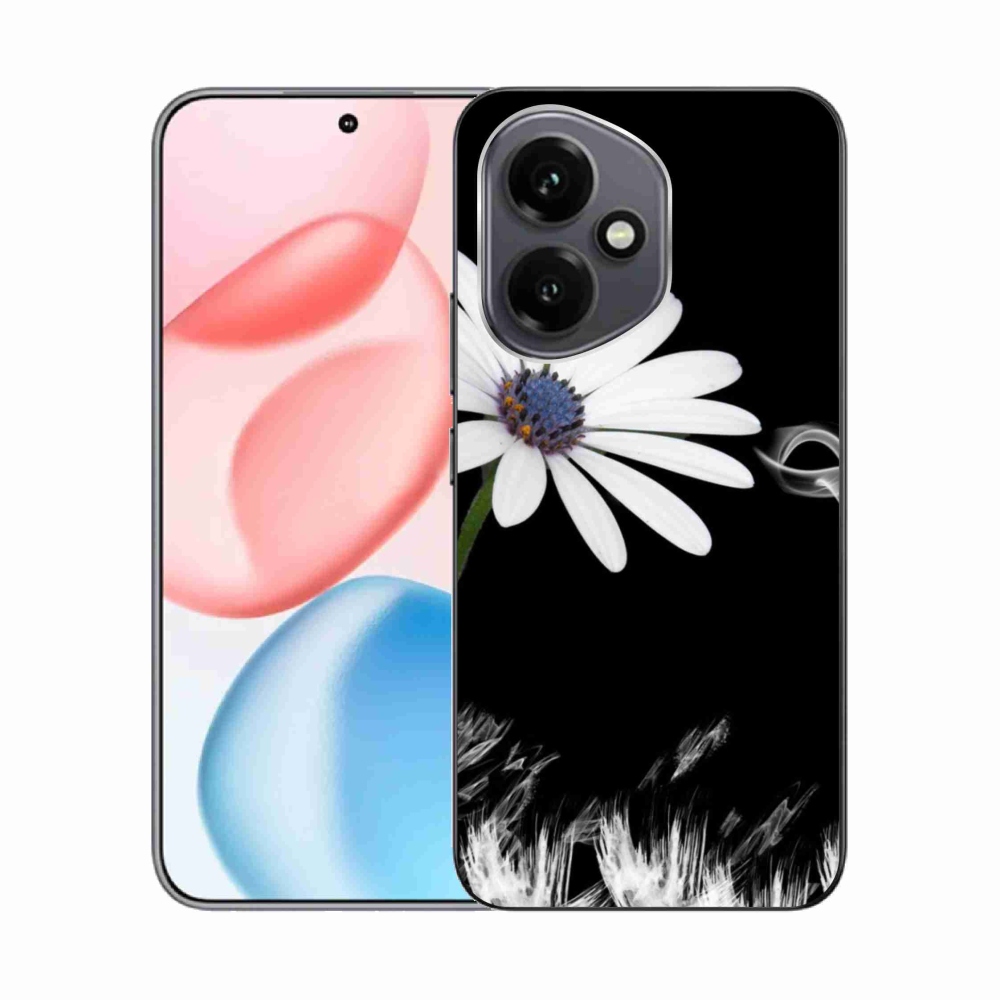 Gélový kryt mmCase na Honor 400 - biela kvetina
