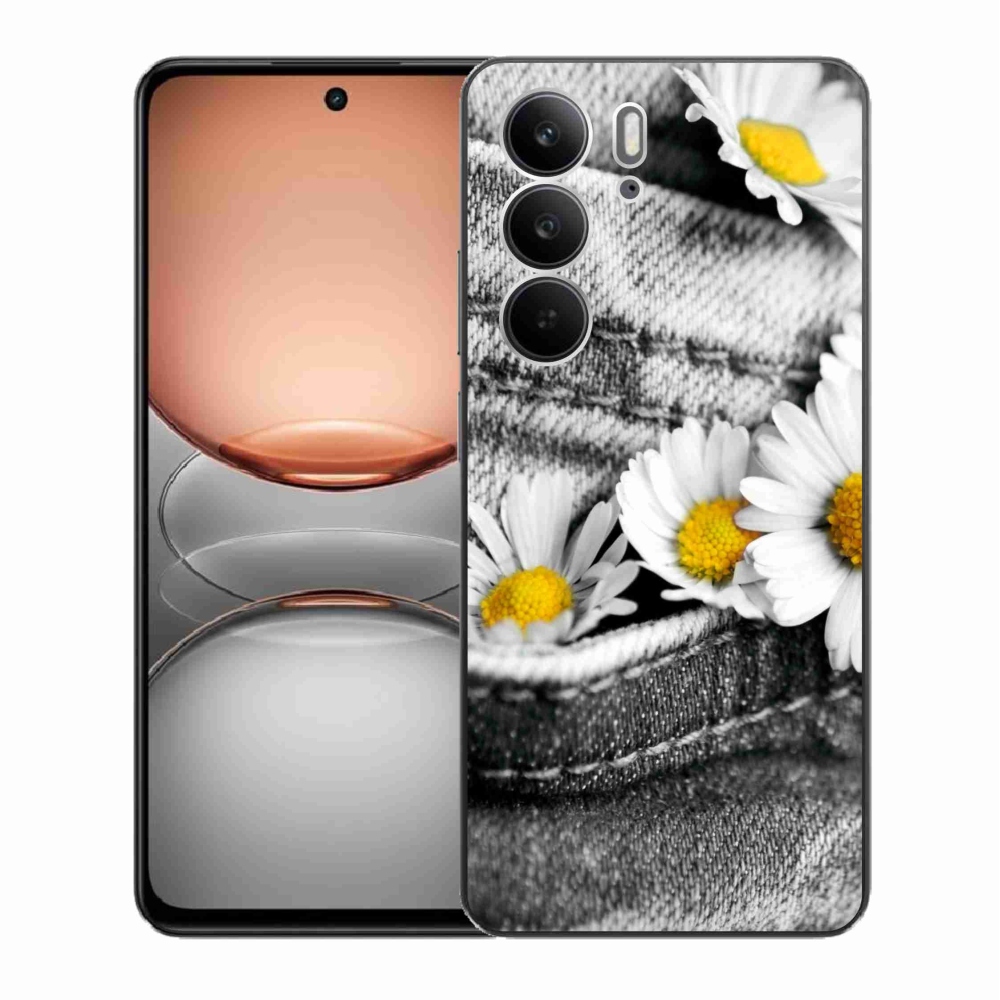 Gélový kryt mmCase na Realme C75 - margarétky