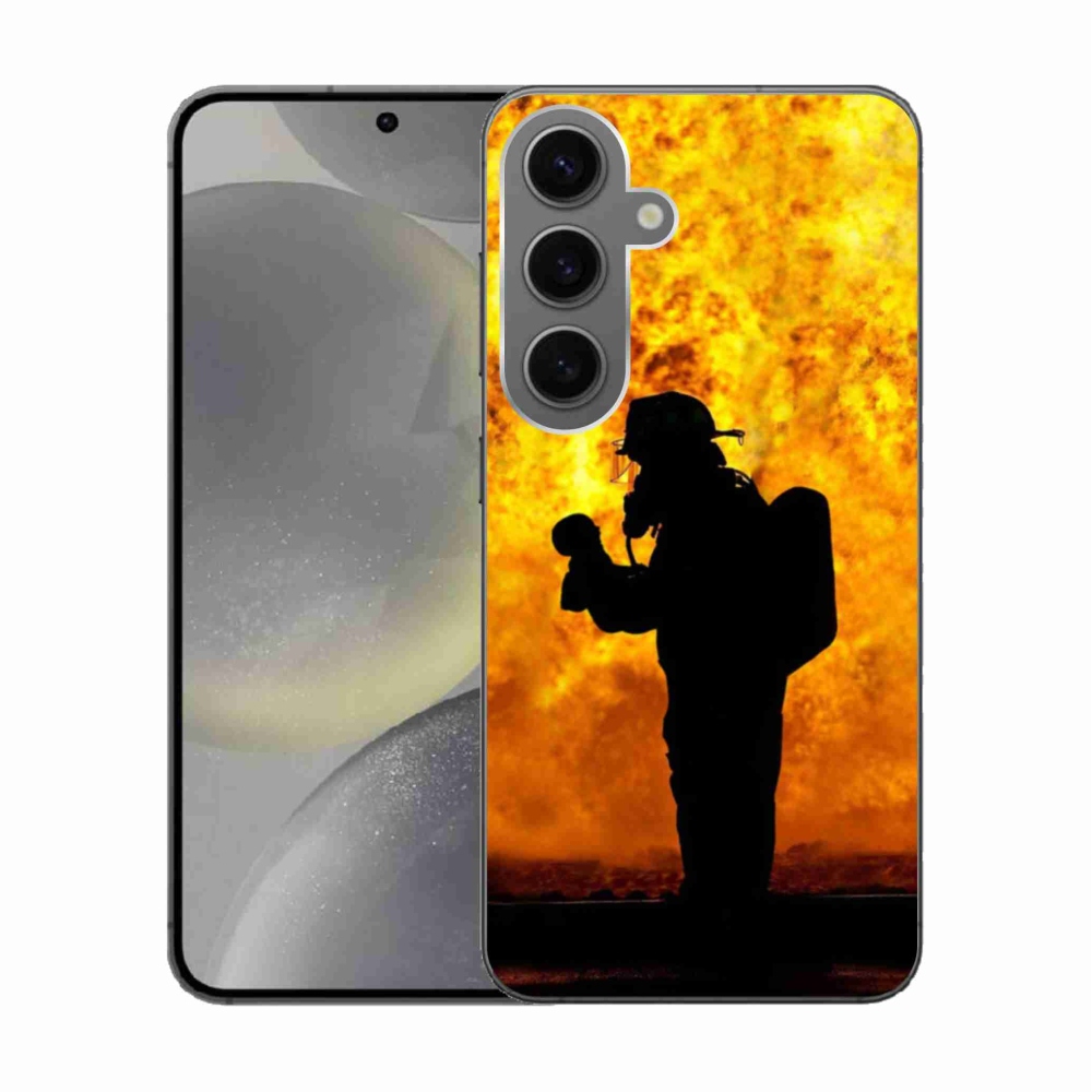 Gélový kryt mmCase na Samsung Galaxy S24 - hasič