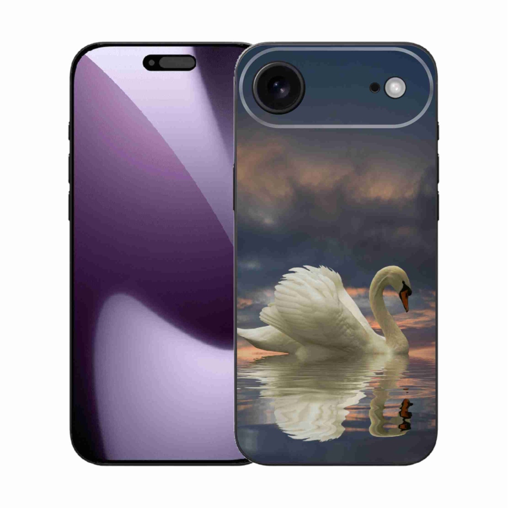 Gélový kryt mmCase na iPhone 17 Air - labuť