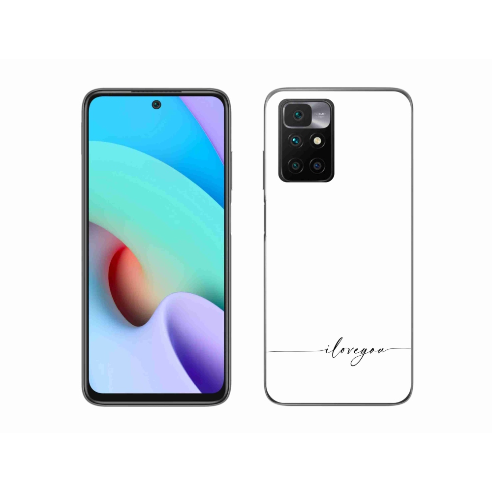 Gélový kryt mmCase na Xiaomi Redmi 10/Redmi 10 (2022) - I love you biele pozadie