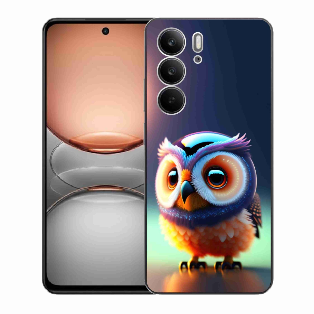 Gélový kryt mmCase na Realme C75 - sovička