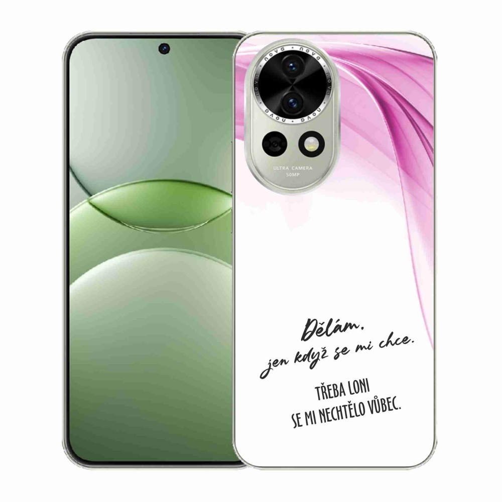 Gélový kryt mmCase na Huawei Nova 13 5G - vtipný text 12 biele pozadie