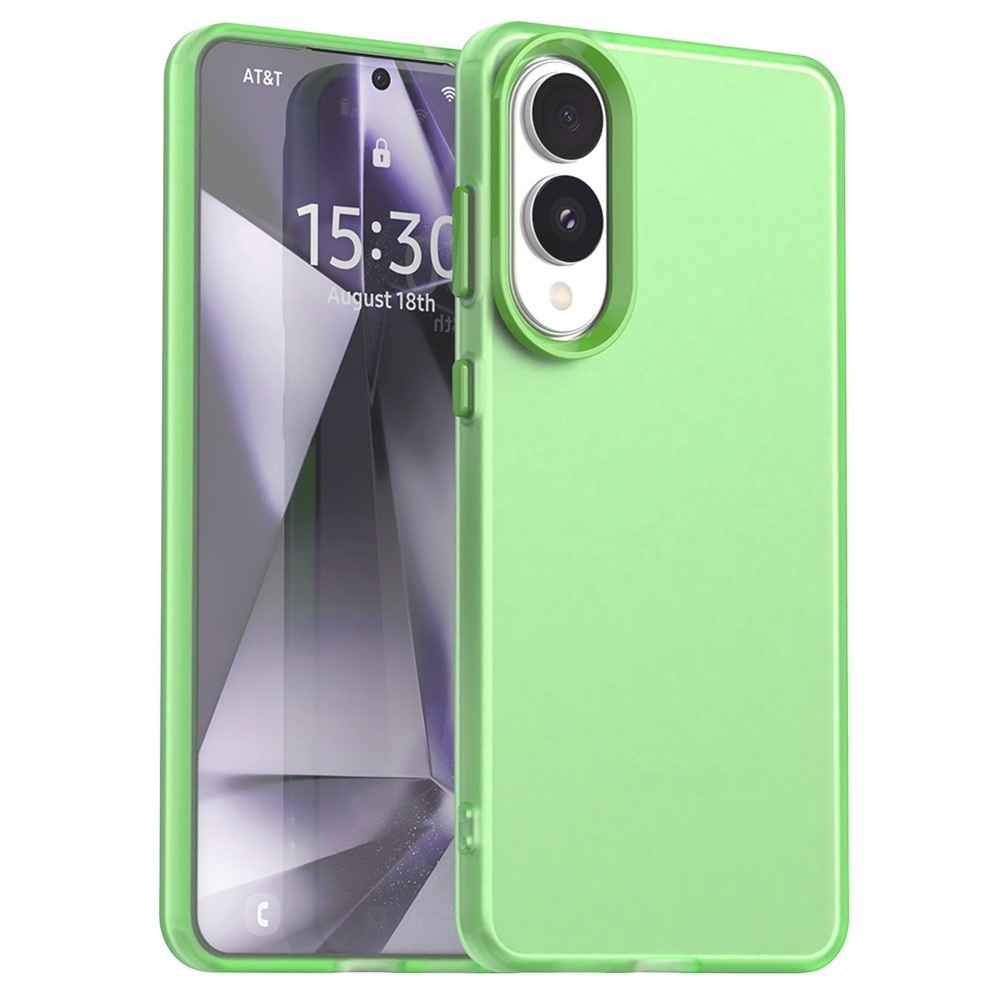 Candys matný gélový obal na Samsung Galaxy S25 Edge - zelený