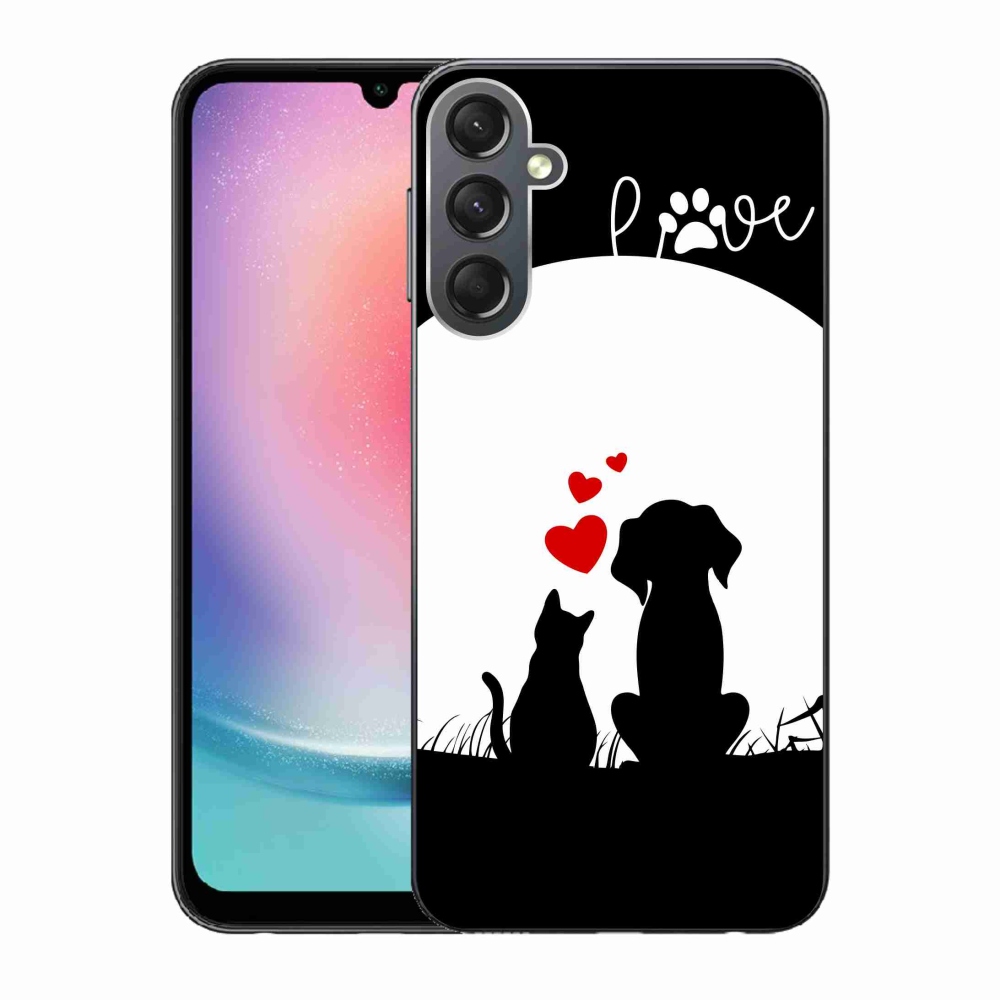 Gélový obal mmCase na Samsung Galaxy A24 - zvieracia láska