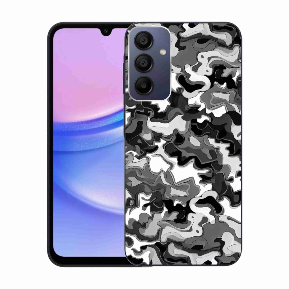 Gélový kryt mmCase na Samsung Galaxy A15 4G/5G - maskáčový vzor 3