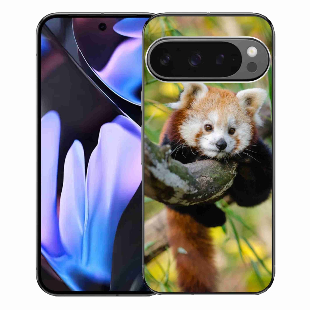 Gélový kryt mmCase na Google Pixel 9 Pro XL - panda červená