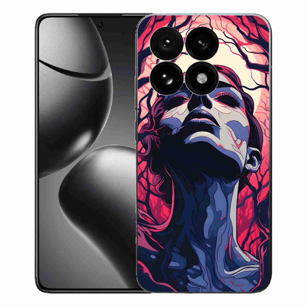 Gélový kryt mmCase na Xiaomi 15T - abstraktná tvár