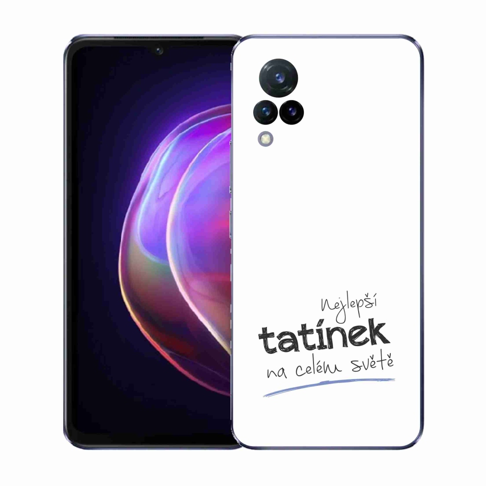Gélový kryt mmCase na Vivo V21 4G/5G - najlepší otecko 4 biele pozadie