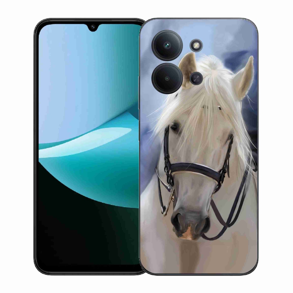 Gélový kryt mmCase na Xiaomi Redmi 15C 4G (171mm)/Poco C85 4G (171mm) - biely kôň
