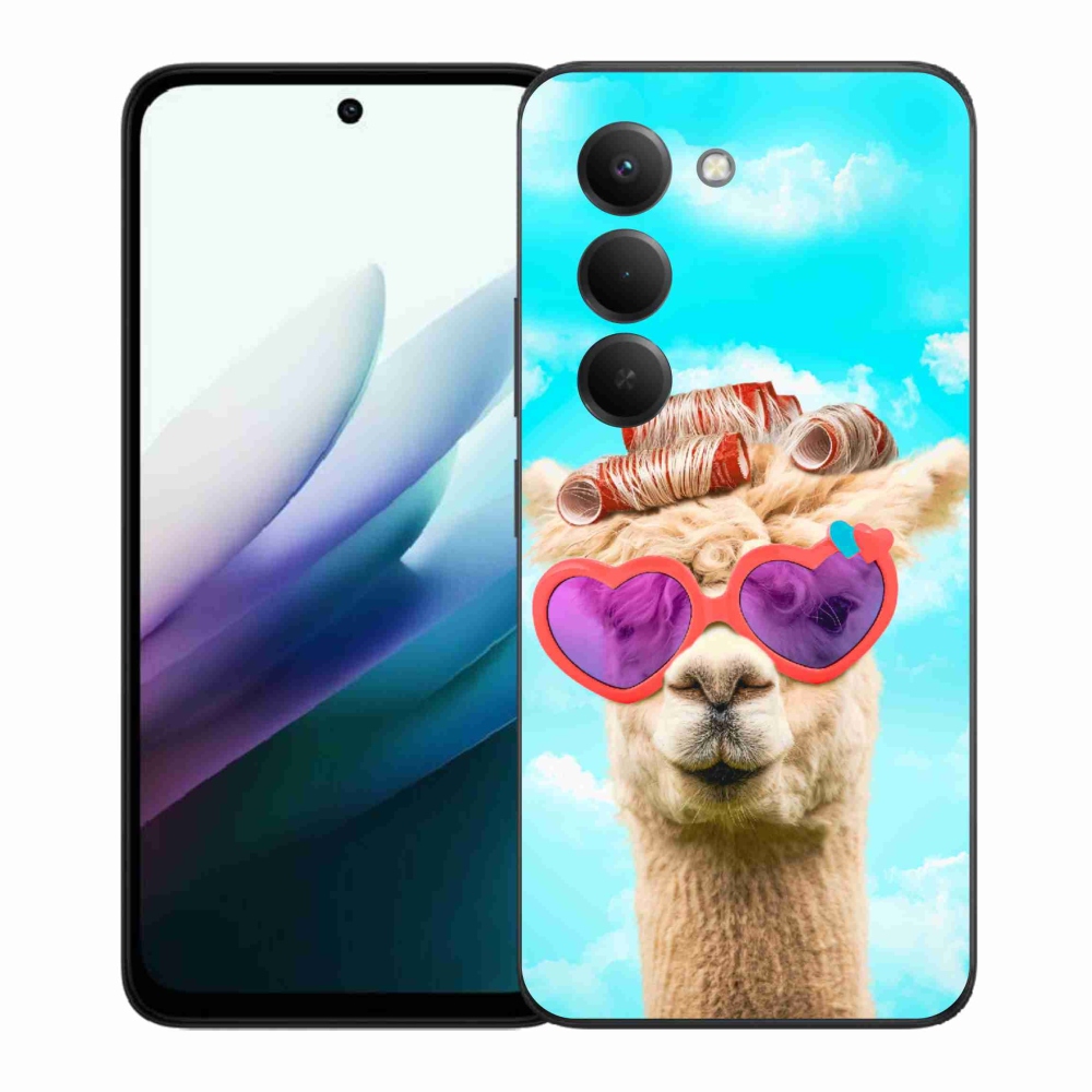 Gélový kryt mmCase na Xiaomi Redmi 15 4G/5G (171mm) - lama s okuliarmi