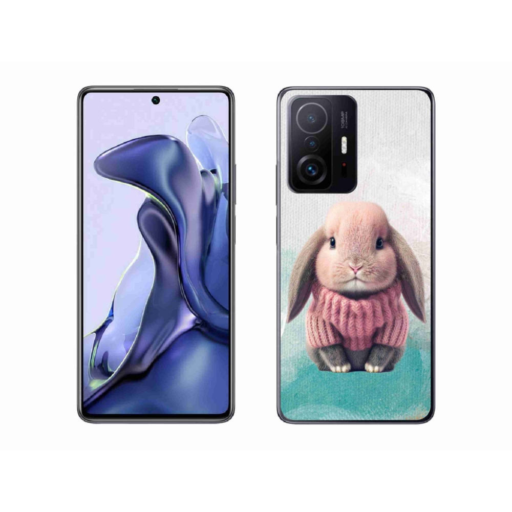 Gélový kryt mmCase na Xiaomi 11T - zajačik vo svetri