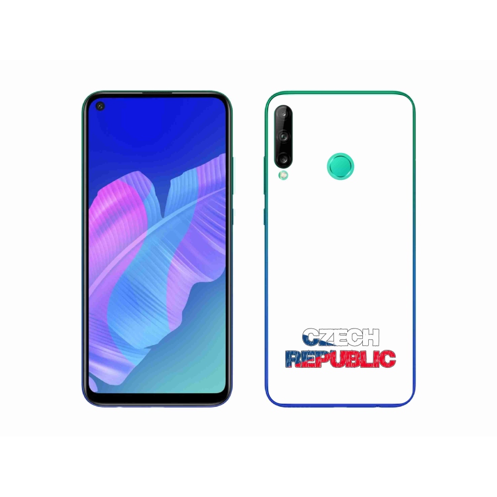 Gélový kryt mmCase na Huawei P40 Lite E - Czech Republic biele pozadie
