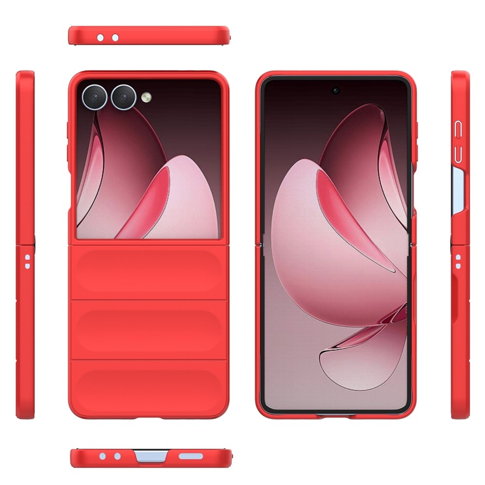 Rugg odolný gélový obal na Samsung Galaxy Z Flip7 5G - červený