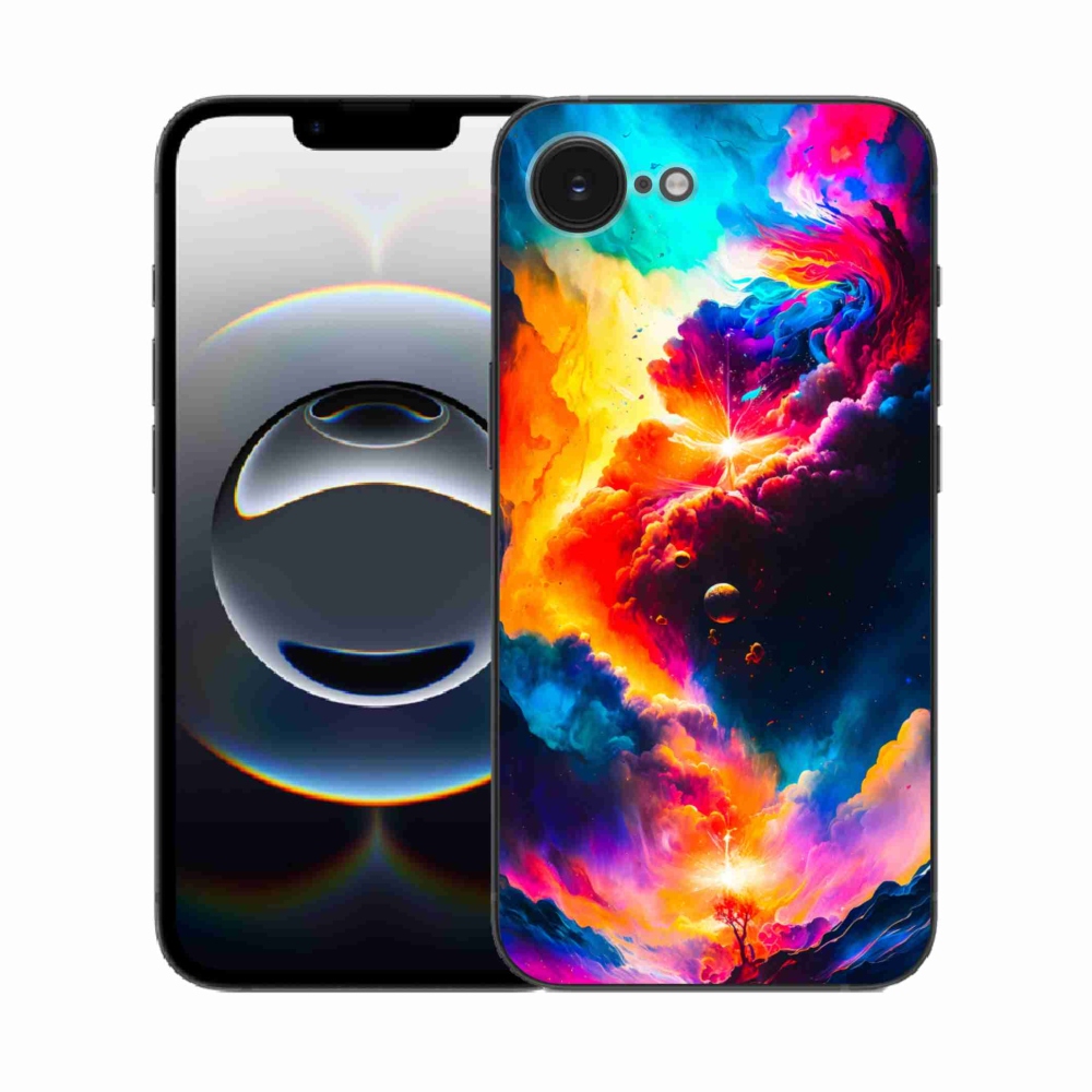 Gélový kryt mmCase na iPhone 16e - abstraktný motív