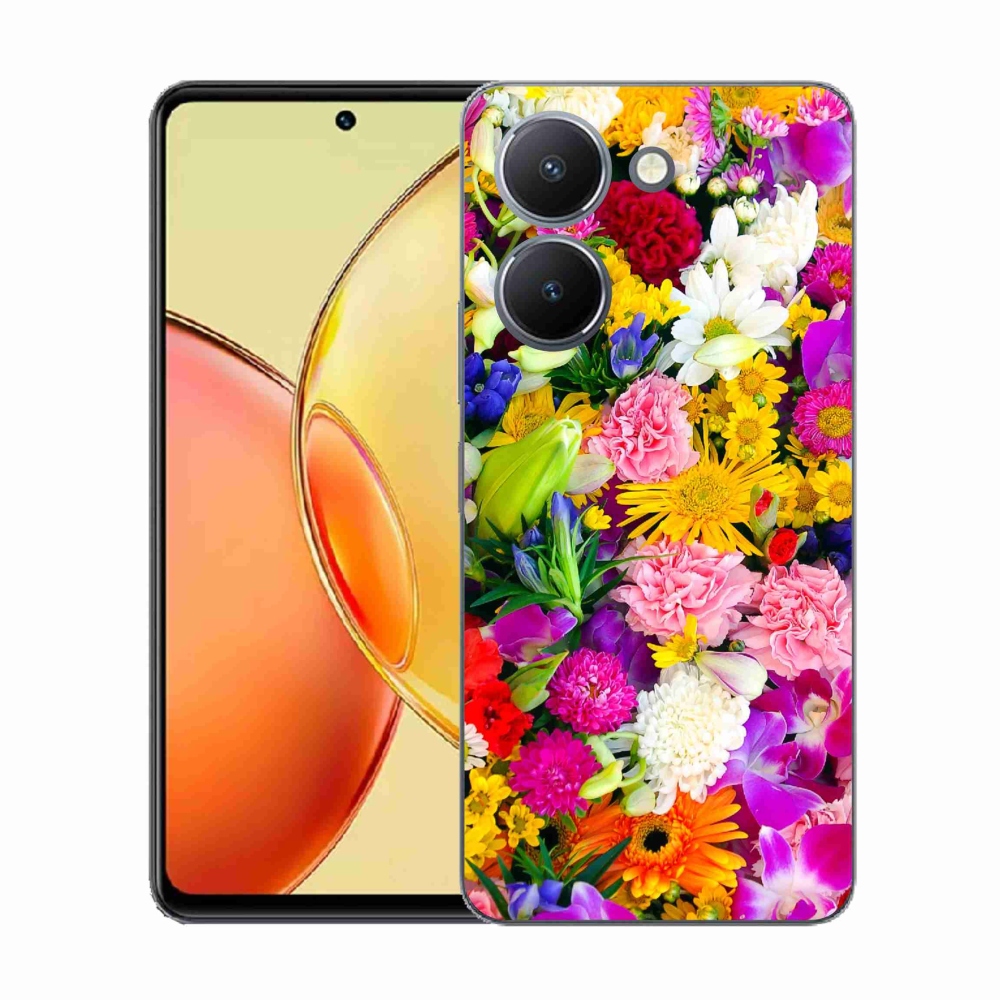 Gélový kryt mmCase na Vivo Y36 - kvety 12