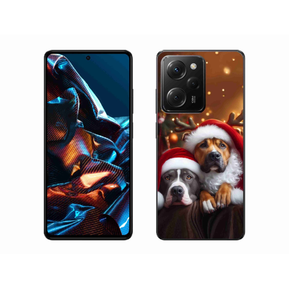 Gélový kryt mmCase na Xiaomi Poco X5 Pro 5G - vianočné psy